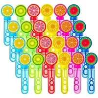 sloosh Seifenblasenstab SLOOSH 24Pk 1oz Fruit Mini Bubble Wands, Kids Party Favors