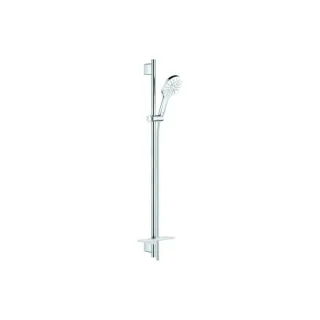 Grohe Rainshower Brausegarnitur 26579LS0 moon white, Brausestange 900mm, 3 Strahlarten, Durchflussbegrenzer 9,5 l/min