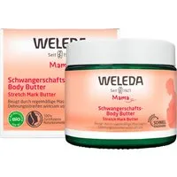 WELEDA Körperbutter MAMA SCHWANGERSCHAFTS-BODY BUTTER, Körperbutter zur Vorbeugung von Dehnungsstreifen