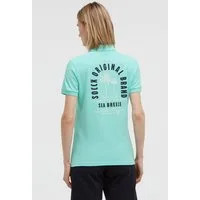 SOCCX Poloshirt mit Puff-Print