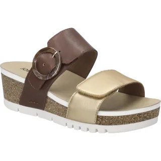 JOSEF SEIBEL Damen Sandale Quinn 14 in gold-kombi