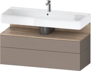 Duravit Qatego Waschtischunterbau wandhängend Basalt Matt 1190x470x590 mm - QA4396055430010 QA4396055430010