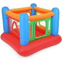 COSTWAY Hüpfburg, (1-tlg), aufblasbare Spielburg, Bällebad, mit 4 Türen