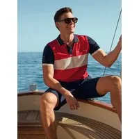 Hajo Poloshirt Pikee-Poloshirt mit Flächenteiler im Vorderteil - stay fresh-Qualität
