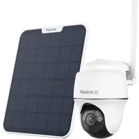 Reolink Überwachungskamera Akku Go PT Ultra+Solarpanel 4G LTE (Außenbereich, 8MP,4K,Intelligente Erkennung,355°&140° PTZ,mit 32GB microSD)