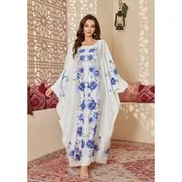Vivi Idee Morgenmantel Kaftan Kimono Bademantel, Schlafmantel satin Sauna Einheitsgröße, Rund-Kragen/V-Kragen, kein Verschluss, Einheitsgröße, seidig