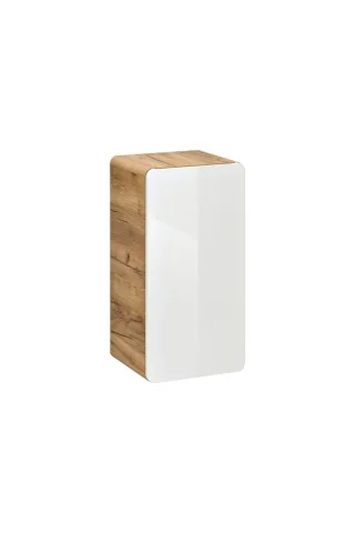 Badezimmer Hängeschrank 68x35x32 cm FERMO Weiss Hochglanz