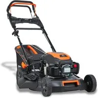 FUXTEC Benzinrasenmäher FX-RM5170eS, 50,8 cm Schnittbreite, 51 cm Schnittbreite, 60 L Fangkorb, 4in1 Mäher, Easy-Clean Funktion