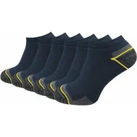 GAWILO Arbeitssocken - Sneaker - für Herren mit atmungsaktiver Baumwolle gegen Schweißfüße (6 Paar) Ideal für Sicherheitsschuhe oder Arbeitsschuhe - Arbeits Sneaker