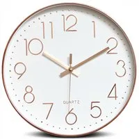 TUWENA Uhr 30cm Wanduhr Lautlos, 3D Ziffern Wanduhr, Modern Wand Uhr Analog (Leise Wall Clock Deko für Wohnzimmer Küche Büro Schule Kinderzimmer)