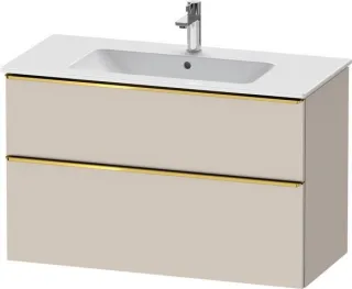 Duravit D-Neo Waschtischunterbau wandhängend Taupe Matt 1010x462x625 mm - DE4363034910000 DE4363034910000