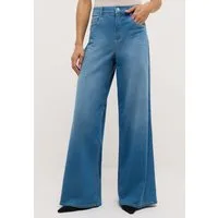 ANGELS 5-Pocket-Jeans LIVA mit weitem Bein