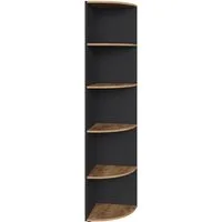 Vicco Eckregal Ecki, Anthrazit/Goldkraft Eiche, 40 x 180.6 cm, 1-tlg.
