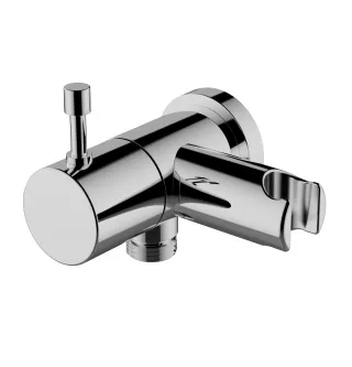 Kaja Ipuri Schlauch-Wandanschlusswinkel DN15 m. integr. Absperrve ntil u. Brausehalter 13555-C