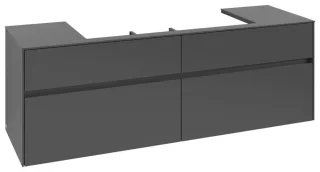 Villeroy & Boch Waschtischunterschrank Collaro C03100 1600x548x500mm 4 Ausz. Waschtisch mittig Graph C03100VR