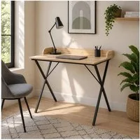 HTI-Living Schreibtisch Cedrik Artisaneiche-Schwarz (Stück, 1-St., 1 Schreibtisch)
