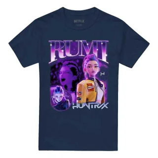 K-Pop Demon Hunters - "Huntr/X" T-Shirt für Herren/Damen Unisex (Marine)