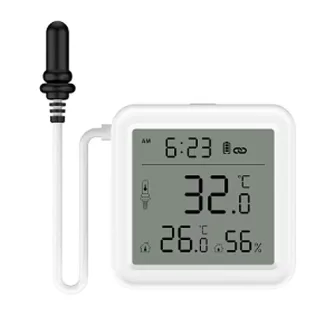 TH01 TH08 Tuya WiFi Temperature Humidity Meter with External Probe Sensor Digital LCD Screen Thermometer for Fish Tank F