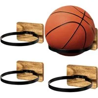 Youyijia Basketballkorb 4er-Set Wandhalter für Bälle Basketball Fußball