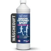 bio-chem Textilerfrischer Geruchsentferner & Wäscheduft Sport 1 L - Probiotischer Waschzusatz (Geruchsentferner Sport 1 L + Dosierbecher)