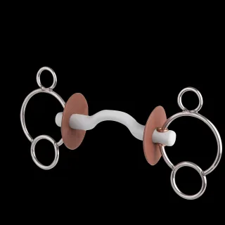 Gebiss BE 3 Ring mit Zungenbogenstange