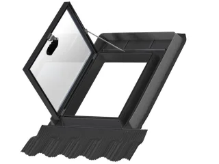 Kunststoff Velux Ausstiegsfenster GVT 103 fürs Kaltdach inklusive Universal-Eindeckrahmen