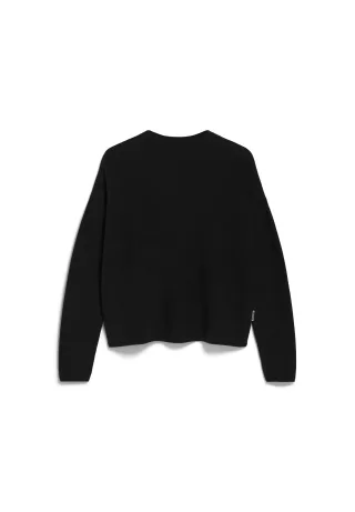 Armedangels - MERINAA LINKS LINKS SWEATER black - Gr. - S