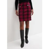 bonprix Jerseyrock aus Polyester, Viskose und Elasthan, Minirock-Länge, mit Gummizug