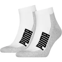 PUMA Kurzsocken PUMA UNISEX BWT CUSHIONED QUARTER 2P (2 Paar) Zweifarbig, Rippenbündchen