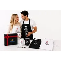 nomsum Kochschürze Mr. Right & Mrs. always Right Geschenkset Das perfekte Geschenk für, (Set bestehend aus 2 Schürzen)