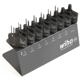 Wiha Drehmoment-Schraubendreher mit Schlüsselgriff Set easyTorque Key Torx , TorxPlus 23-teilges Set fest voreingestellte Drehmomentbegrenzung im...