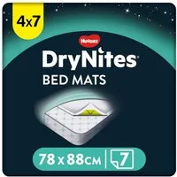 HUGGIES Windeln DryNites saugfähige Einweg-Betteinlagen 4x7 Bettauflagen Bettnässen