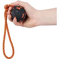 Non-stop dogwear Tier-Aktivitätsspiel Dog ball on rope 60mm 8102, Strapazierfähiges Hundespielzeug