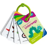 Ravensburger Spiel Play+ Spiel & Mach mit! Karten: Sachen suchen: unterwegs, Spiel für Kleinkinder