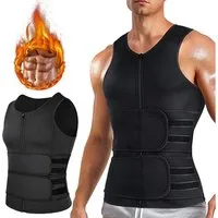 GOLDEN Bauchweggürtel Fitnessgürtel Schwitzgürtel Bauchweg Abnehmen Tailletrainer für Herren