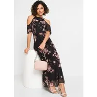 bonprix Maxikleid für eleganten Auftritt, aus leichtem Mesh-Material, lockere Passform