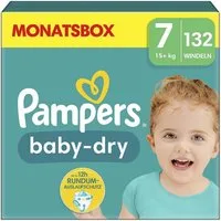 Pampers Windeln baby-dry Monatsbox, Gr.7 (15+ kg) 132 Stück
