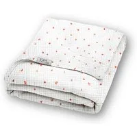 Wohndecke Musselin Sommerdecke für warme Nächte - aus 100% Bio Baumwolle, hutch&putch, die perfekte leichte Decke für den Sommer - Handmade in Germany