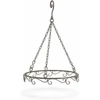 LB H&F Lilienburg Dekohänger Dekohänger Kranz Ring zum Hängen Deckenring Metallring (dekorieren basteln Geburtstag Advent Shabby Antikstil Nostalgie Barock Weihnachtskranz Weihnachtsdeko Adventsdeko Speckring Speckkrone Wurstkrone Topfhänger Küchenkr