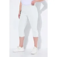 Ulla Popken Funktionshose Bengalin-Capri hochelastisch knitterarm Gummibund
