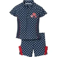Playshoes Badeanzug Playshoes UV-Schutz Bade-Set Herzchen
