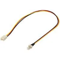 PC-Lüfter Stromkabelverlängerung 3Pin Secker > 3Pin Buchse, Verlängerungskabel 30cm