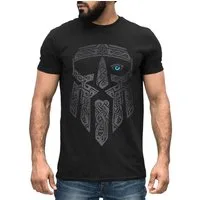 Neverless Print-Shirt Herren T-Shirt Odin Gott Valhalla Wikinger Nordmänner Mythologie mit Print
