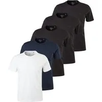 s.Oliver T-Shirt 5er Pack Basic (Spar-Set, 5-tlg) T-Shirt - Baumwolle - Atmungsaktiv - Weiche Jersey Qualität