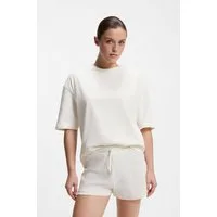 HUGO Pyjama MESH LOGO SHORT-SET (Set, 2 tlg) Stretch-Baumwolle im Relaxed Fit