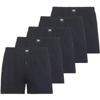 CECEBA Boxershorts CECEBA Herren Boxershort blau uni 5er Pack (5-St)