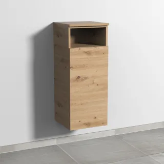 Sanipa 3way Mittelschrank mit 1 Tür und 1 offenem Fach, Eiche Natural-Touch, SM13385 SM13385