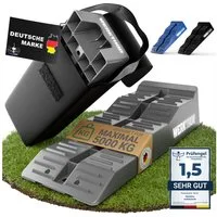 Werkthor Auffahrrampe Auffahrkeile für Wohnmobil - [2er Set] bis 5T inkl. Tasche, 3 Stufen