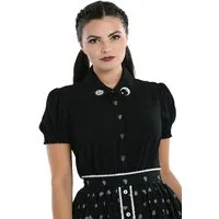 Hell Bunny Blusenshirt Samara Schwarz