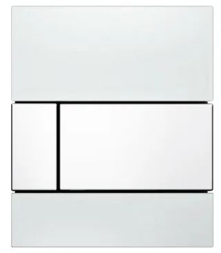 Tece square Urinal-Betätigungsplatte mit Kart., Glas weiß glzd, Taste weiß glzd, 9242800 9242800